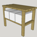 Petit banc avec rangement