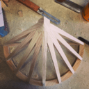 Maquette d'une demie-tour en chêne :)