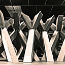 Table de réception en frêne avec ses chaises