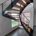Escalier bois métal