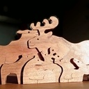 Familles d'animaux chantournées