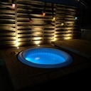 Terrasse pour SPA gonflable, avec couvercle motorisé.