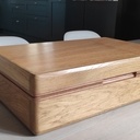 Boite à bijoux en bois de récupération