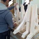 Console type charpente portée 600 mm