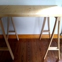 Tréteaux en lattes de sommier