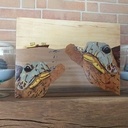 Marqueterie les deux tortues du marais