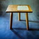 Carved milking stool (2023)