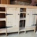 Meuble de buanderie en bois de palette.