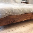 Lit King Size sapin et noyer