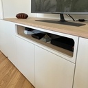 Le petit meuble TV blanc
