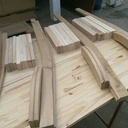 Chaises de bar en hêtre et chêne