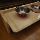 Plateau repas pour le chat