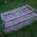 Bac à sable refermable avec bancs intégrés!