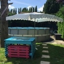 Table et bancs exterieur