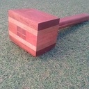 Maillet bois exotique de récup