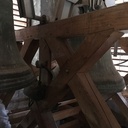 Dans le clocher de l'église de Crest
