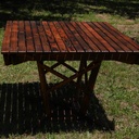 Tables d'extérieur en douglas flammé