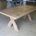 Table en chène cérusé