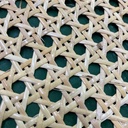 Chaise de bureau en chêne et paille de Vienne - inspiration Pierre Jeanneret.