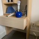 Tête de lit en latté plaqué hêtre