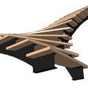 Escalier 1/4 tournant