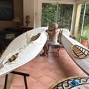 Fabrication de 2 kayaks bois et toile.