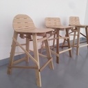 Chaises collaboratives en bois de récup'