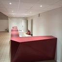 Bar stratifié et résille bois