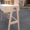 Coiffeuse en châtaignier