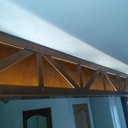 Habillage d'une poutre en acier façon industriel