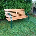 Banc de jardin , lattes en chêne