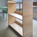Meuble étagère type "montessori" pour chambre enfant. Contreplaqué peuplier 18mm