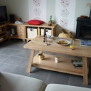 Table basse en merisier