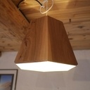 Abat jour hexagonal en orme