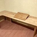 Bureau d'angle en frêne