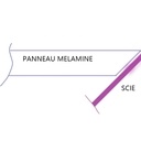 Coupe d'onglet sur panneau mélaminé