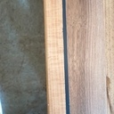 À gauche, le bois des traverses longitudinales