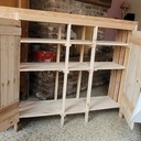 Meuble de buanderie en bois de palette.