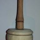 Toupie en bois de charme et de poirier !