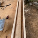 Piédestal en châtaignier massif de 200 ans recyclé