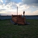 Un bateau de jardin