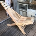 Chaise de jardin en chutes de sommier