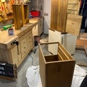 Bureau d'angle en chêne