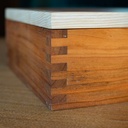 Boîte en merisier et frêne