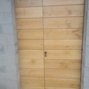 Porte en chataignier double battants