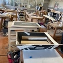 Table basse en arêtier