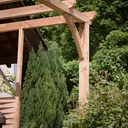 Pergola en douglas - réalisée en chantier participatif