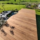 Terrasse IPE sur vis de fondation