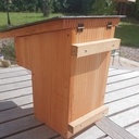 deux tasseaux pour recevoir les pitons de fixation 2 ou 4 si l'arbre est penché