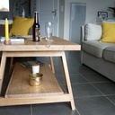 Table basse en merisier